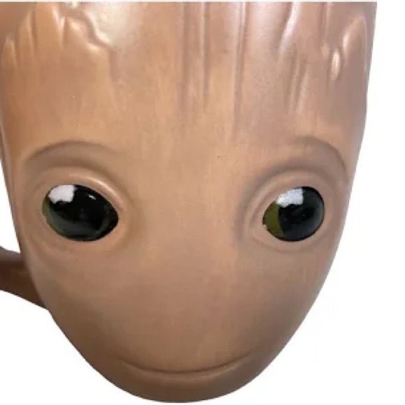 Disney Store Groot Coffee Mug Marvel Guardians of the Galaxy tan 20 oz NWOT - Picture 3 of 11